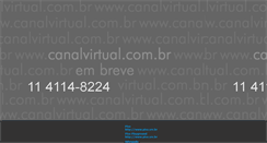 Desktop Screenshot of canalvirtual.com.br